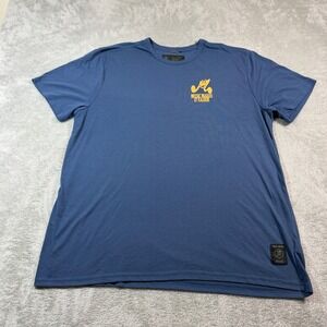 Blue Graphic Short-Sleeve Men's T-Shirt